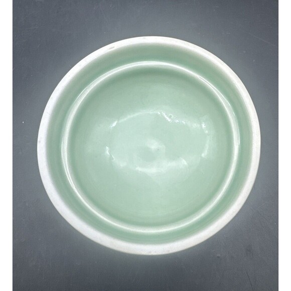 VTG Korean Celadon Soft Green Glaze Flying Crane Tea Cup Set Service For 2 - Picture 13 of 16